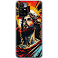 Pikkukuva 1 / 3: Xiaomi Redmi 10 Läpinäkyvä kuori Jeesus ja Kortti - uskonnollinen motiivi syvällä symboliikalla