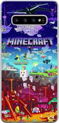 Kompatibel Mobilcover til Samsung Galaxy S10+ Minecraft