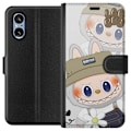 Pikkukuva 1 / 3: Sony Xperia 10 VI Lompakkokotelo Labubu Minimal Mood - Yksinkertainen ja tyylikäs hirviösuunnittelu