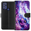 Miniatyrbillede 1 af 3: Motorola Moto G60S Tegnebogsetui Galakse Marmor