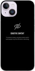Kompatibelt Mobilskal till Apple iPhone 14 sensitive content