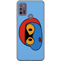 Pikkukuva 1 / 3: Motorola Moto G10 Läpinäkyvä kuori Bold Bot Head