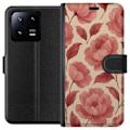 Miniatyrbillede 1 af 3: Xiaomi 13 Pro Tegnebogsetui Roseblomst