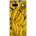 Miniatyrbild 1 av 3: Google Pixel 7a Genomskinligt Skal Banana Pattern – lekfullt mönster med gula bananer
