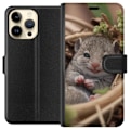 Miniatyrbillede 1 af 3: Apple iPhone 15 Pro Max Tegnebogsetui Rotte Smilende Dyremotiv By Motiv Urban Grafisk Design Populært Sjovt Motiv Kunstart Stil