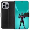Miniatyrbillede 1 af 3: Apple iPhone 16 Pro Max Tegnebogsetui sort ridder fortnite