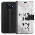 Miniatyrbilde 1 av 3: Samsung Galaxy A6 (2018) Lommeboketui Llama Marble