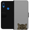 Miniatyrbild 1 av 3: Huawei P Smart Z Plånboksfodral Grå Kattblick – stilren ka