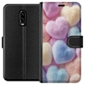 Miniatyrbild 1 av 3: OnePlus 6T Plånboksfodral Hjärtan Kärlek Grafisk Design Romantiskt Motiv Populärt Symbol Grafiskt Mönster Dekoration