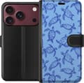 Kompatibelt Plånboksfodral till Apple iPhone 18 Pro Max Blå havssköldpaddor blå