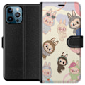 Miniatyrbillede 1 af 3: Apple iPhone 12 Pro Max Tegnebogsetui Labubu Pop Mart Samling Motiv Figur Samling Design Populært Art Toy Pop Mart Kreativ Grafisk