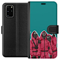 Miniatyrbillede 1 af 3: Samsung Galaxy S20+ Tegnebogsetui Squid Game Karakterer Grafisk Design Seriefigurer Populær TV Motiv Asiatisk Stil Spændende Trend