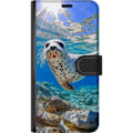 Miniatyrbillede 3 af 3: Apple iPhone 11 Tegnebogsetui Salg Hav Svømning Dyremotiv Natur Vandmotiv Blåt Design Marin Tema Populært Motiv Dyreliv
