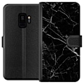 Miniatyrbillede 1 af 3: Samsung Galaxy S9 Tegnebogsetui Sort Marmor