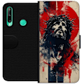 Pikkukuva 1 / 3: Huawei P40 lite E Lompakkokotelo Jeesus ristillä - kristillinen aihe vahvalla symboliikalla uskosta ja toivosta