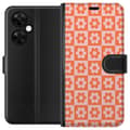 Kompatibel Tegnebogsetui til OnePlus Nord CE 3 Lite Orange blomstertern orange