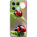 Miniatyrbillede 1 af 3: OnePlus Ace Racing Gennemsigtig cover Ladybug Insekt Held Symbol Naturlig Motiv Populær Grafisk Motiv Dekoration Sommer Tur