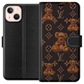 Pikkukuva 1 / 3: Apple iPhone 13 Lompakkokotelo Louis Vuitton Teddykarhu Kuvio Ylellinen Muotisuunnittelu Suosittu Motiivi Muoti-Trendi Ylelliset Asusteet
