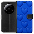Pikkukuva 1 / 3: Xiaomi 13 Ultra Lompakkokotelo Siniset Sydämet