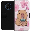 Miniatyrbillede 1 af 3: OnePlus 7T Tegnebogsetui Kawaii Capybara Hjerte Anime Stil Sø