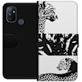 Miniatyrbillede 1 af 3: OnePlus Nord N100 Tegnebogsetui Leopard Faces