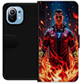 Miniatyrbillede 1 af 3: Xiaomi Mi 11 Tegnebogsetui Ronaldo Inferno - fodboldhelt i flammer