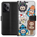Miniatyrbillede 1 af 3: Xiaomi Redmi Note 12 Pro Tegnebogsetui Labubu figur samling -