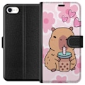 Miniatyrbild 1 av 3: Apple iPhone 6 Plånboksfodral Kawaii Capybara Hjärtan Anime