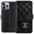 Miniatyrbillede 1 af 3: Apple iPhone 13 Pro Max Tegnebogsetui Chanel Sort