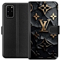 Miniatyrbild 1 av 3: Samsung Galaxy S20+ Plånboksfodral Louis Vuitton Dark Mode Design Svart Lyx Stil Fashion Populärt Grafiskt Mönster Modeikon Lyxmärke