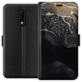 Miniatyrbillede 1 af 3: OnePlus 7 Tegnebogsetui Sort guld abstrakt