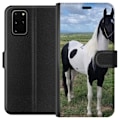 Miniatyrbillede 1 af 3: Samsung Galaxy S20+ Tegnebogsetui Hestemagi - stiliseret hest i en rolig farveskala