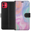 Miniatyrbillede 1 af 3: Apple iPhone 11 Tegnebogsetui Pastelmarmor