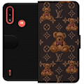 Pikkukuva 1 / 3: Motorola Moto E7 Power Lompakkokotelo Louis Vuitton Teddykarhu Kuvio Ylellinen Muotisuunnittelu Suosittu Motiivi Muoti-Trendi Ylelliset Asusteet