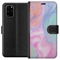 Miniatyrbillede 1 af 3: Samsung Galaxy S20+ Tegnebogsetui Pastelmarmor