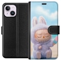 Miniatyrbilde 1 av 3: Apple iPhone 15 Plus Lommeboketui Labubu Pink Stemning