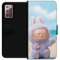 Miniatyrbillede 1 af 3: Samsung Galaxy Note20 Tegnebogsetui Labubu Lyserød Stemning