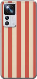 Kompatibelt Mobildeksel til Xiaomi 12T Pro Korallfargede striper oransje