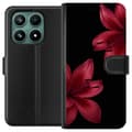 Kompatibel Tegnebogsetui til Xiaomi 17 Sort liljegrafik sort