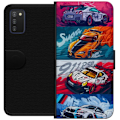 Pikkukuva 1 / 3: Samsung Galaxy A03s Lompakkokotelo Nopeat Autot - Piirretty Kuvio Toiminnalla