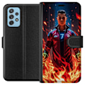 Miniatyrbillede 1 af 3: Samsung Galaxy A72 5G Tegnebogsetui Ronaldo Inferno - fodboldhelt i flammer