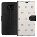 Pikkukuva 1 / 3: Samsung Galaxy S7 Lompakkokotelo Teddy-tausta - söpöt teddyk