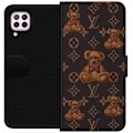 Miniatyrbillede 1 af 3: Huawei P40 lite Tegnebogsetui Louis Vuitton Teddybjørn Mønster Luksus Mode Design Populært Motiv Mode Trend Luksuriøse Accessories