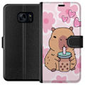 Miniatyrbilde 1 av 3: Samsung Galaxy S7 Lommeboketui Kawaii Capybara Hjerteanime Sti