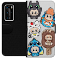 Pikkukuva 1 / 3: Huawei P40 Pro Lompakkokotelo Labubu hahmokokoelma - Pop Mart