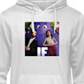 Miniatyrbillede 1 af 3: Hoodie til Voksen | Behagelig Hættetrøje IF: Låtsaskompisar grå XL