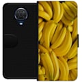 Miniatyrbillede 1 af 3: Nokia G20 Tegnebogsetui Banan mønster