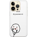 Miniatyrbild 1 av 3: Apple iPhone 14 Pro Genomskinligt Skal You Don’t Know My Password – edgy textmotiv med attityd