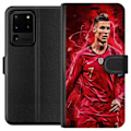 Miniatyrbild 1 av 3: Samsung Galaxy S20 Ultra Plånboksfodral Ronaldo Skills – CR7 Design för Äkta Supporters