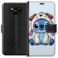 Pikkukuva 1 / 3: Xiaomi Poco X3 NFC Lompakkokotelo Stitch Koirapuku Lilo & Stitch Disney Hauska Design Sininen Avaruusolento Sarjakuva Hahmo Suosittu Lapsille Suosittu